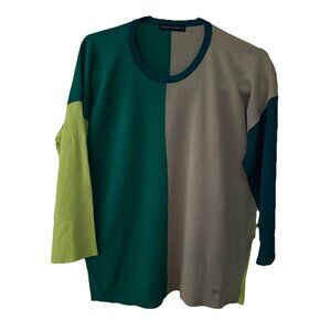 Purificacion Garcia Blouse Color block Designer Career‎ Size Medium